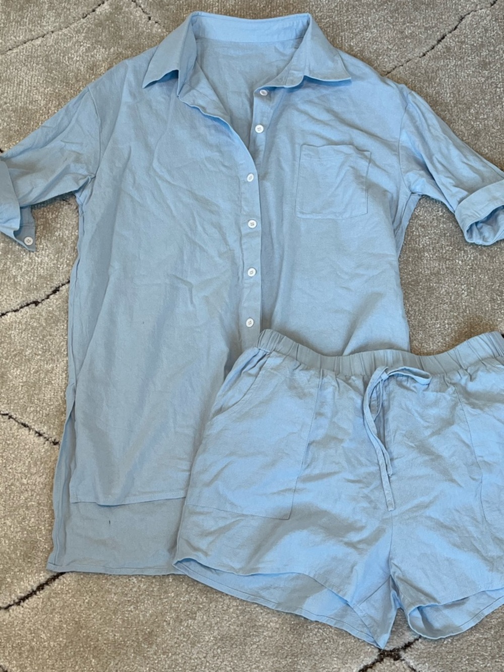 Two piece shorts set large